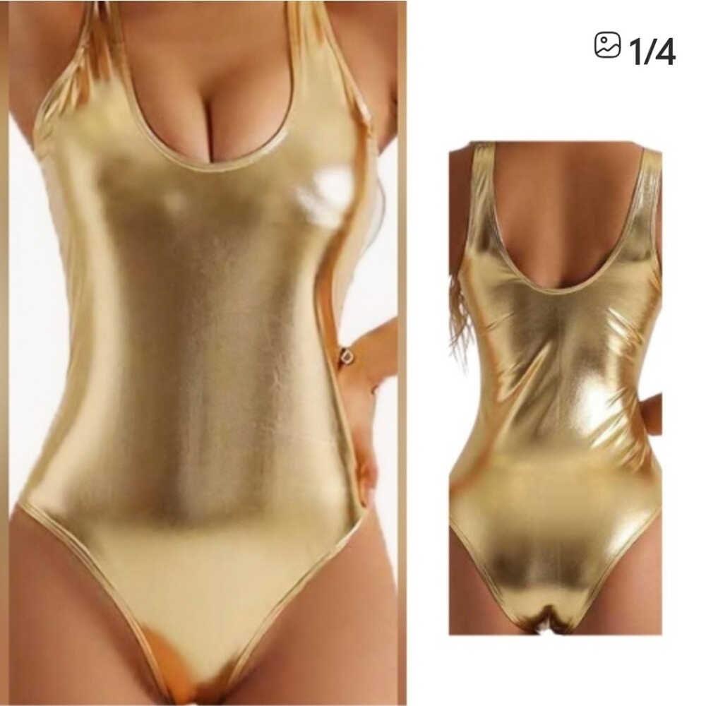Gold Women's One Piece Swimsuit